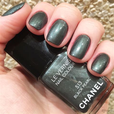 chanel nail polish black pearl|chanel black nail polish reviews.